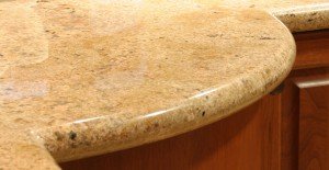 Kitchen remodeling projects - Yun home, granite countertop detail.